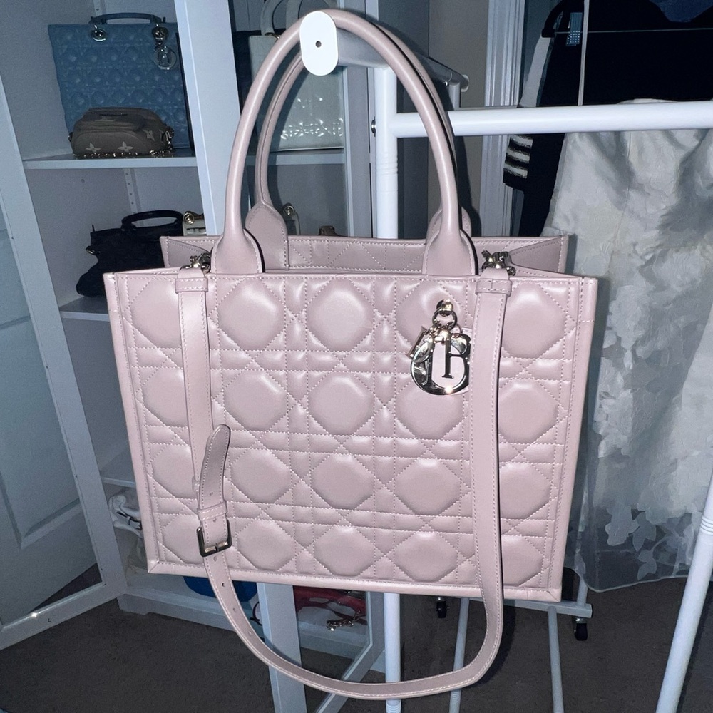 Dior leather book tote